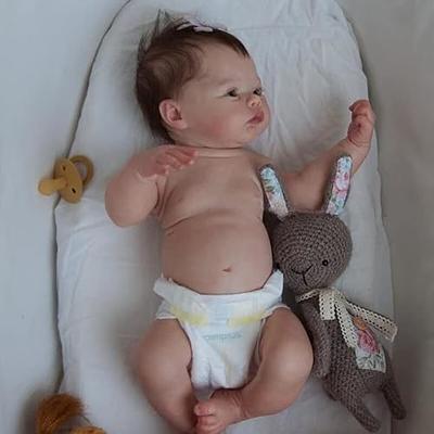 Anano Reborn Baby Dolls Silicone Full Body Girl 18 Inch Sleeping