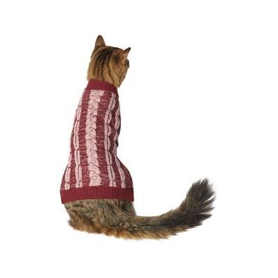 Frisco Boulder Plaid Insulated Dog & Cat Puffer Coat, Pink, Small