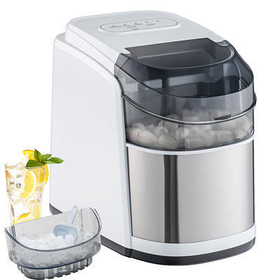 Antarctic-Star Nugget Ice Maker Countertop, Portable Ice Maker Machine with Self-Cleaning Function - Stainless Steel