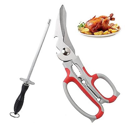 Kitchen Scissors Heavy Duty 2 Pack,Kitchen Shears Heavy Duty,Poultry Shears  Heavy Duty,Meat Scissors Heavy Duty,Utility Scissors Heavy Duty