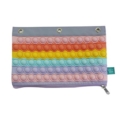 Pen + Gear Rainbow Pencil Pouch, Back to School, Pink 