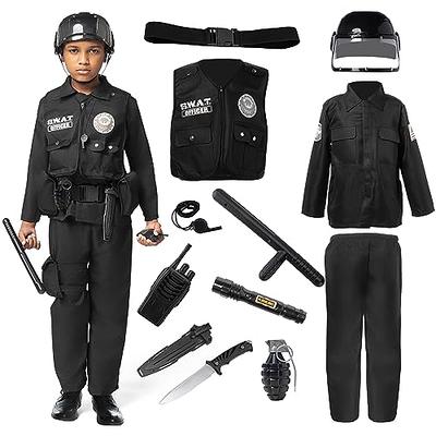 SWAT Team Vest Military Police Cop Fancy Dress Halloween Adult