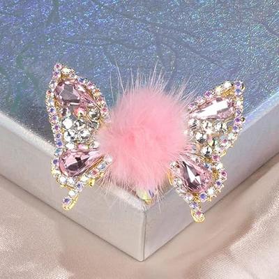 TRENDY CLUB Butterfly Hair Claw Clips for Women, 1 Pack of Metal Butterfly  Tassel Design Hair Clips Non-slip Hair Jaw Clamp Butterfly Hair Accessories