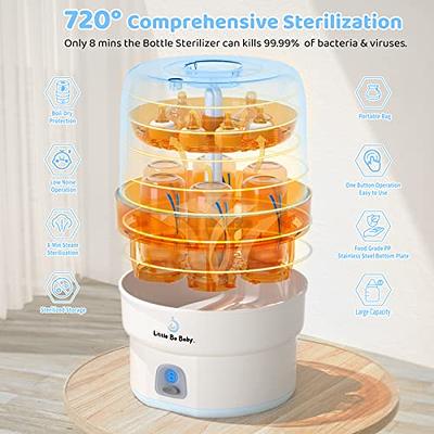 Little Bo Baby Bottle Electric Steam Sterilizer - 8 Minute Sterilization  for Safe and Easy Baby Bottle Cleaning, BPA-Free with Portable Bag - Yahoo  Shopping