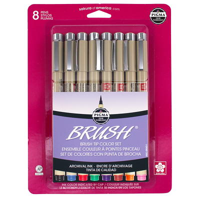 Sakura Pigma Micron pen 08 Black felt tip artist drawing pens - 8 pen set 