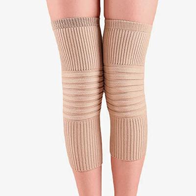 Men Women Thick Wool Leg Warmers Fleece Inner Rheumatic Arthritis Knee  Braces Leggings Ski Cycling Running Leg Sleeves, Black/Plush Pad, One Size  : : Fashion