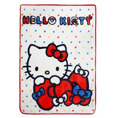 Northwest Hello Kitty Woven Tapestry Throw Blanket, 48 x 60, Cool Kitty