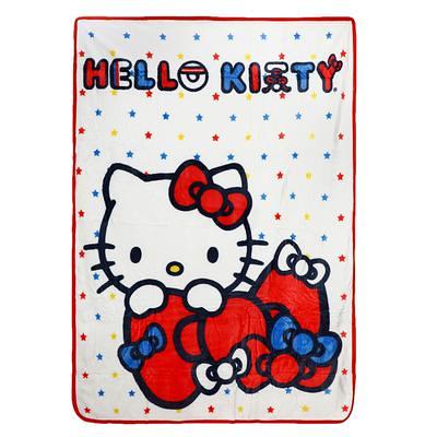 Hello Kitty Let's Chat Woven Tapestry Throw Blanket