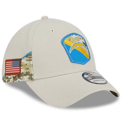 Men's New Era White Los Angeles Chargers Iced II 39THIRTY Flex Hat