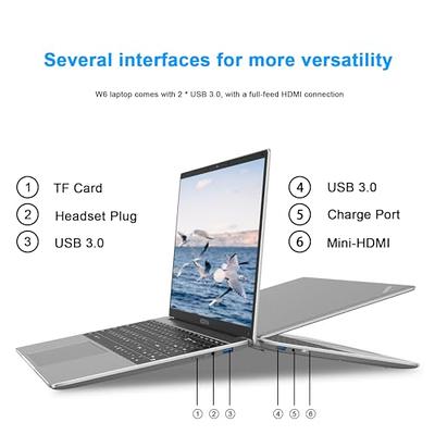 WOZIFAN 15.6 Inch Laptop Computer 6GB DDR4 256GB SSD 1920x1080 IPS Display  Win 11 Laptop Intel J4105 1.5Ghz(Up to 2.5Ghz) 4-Core Processor Notebook