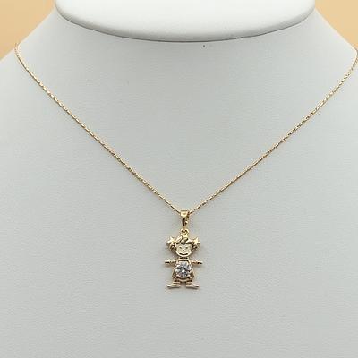 Brook & York Custom Monogram Coin Charm Necklace