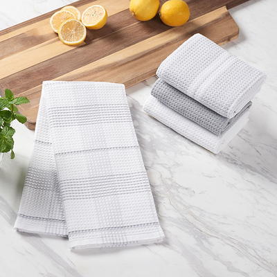 Mainstays 4 Pieces, Waffle Dishcloths, Gray 