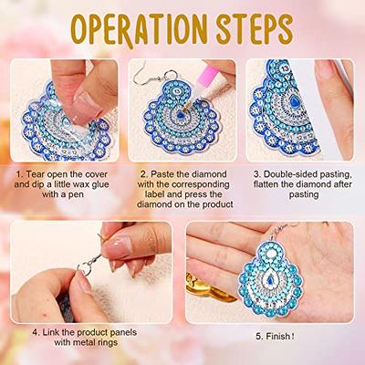 Kigeli 8 Pairs Diamond Painting Earring Jewelry Making Kit Bohemian DIY  Earring Kit Jewelry Making Supplies for Adult Diamond Art Tool and  Accessories Holiday Pendant Charms for Kid Women Craft - Yahoo Shopping