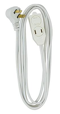 Kasonic Extension Cord, 25 Feet 3 Outlet 3 Wire Grounded White Cord, 13 Amp 125 V - 1625 Watts UL Listed