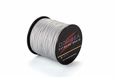 Braided Fishing Line - 8 Strands 6-300LB PE Braid - Gray, ashconfish braided  