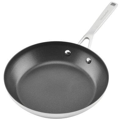 Martha Stewart Collection Delaroux Stainless Steel 4 Quart Saute Pan - Silver