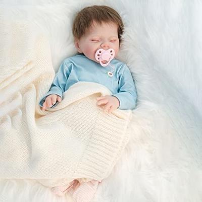 Zlgkjk Reborn Baby Dolls, 18 Realistic Newborn Baby Dolls Girl with Soft  Vinyl Silicone Full Body, Lifelike Sleeping Baby Dolls for Girls, Reborn