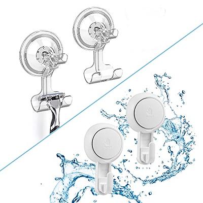 D Razor Holder for Shower Wall Waterproof Suction Cup Hooks, Shower Hooks  for Bathrobe Loofah Towel, Shaver Hanger Removable, Heavy Duty Vacuum Hook  for Bathroom Kitchen (2 pcs Transparent) - Yahoo Shopping