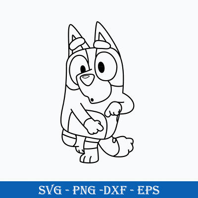 Bluey Bingo Svg, Bingo Dog Svg, Bluey Svg, Cartoon Svg - Inspire