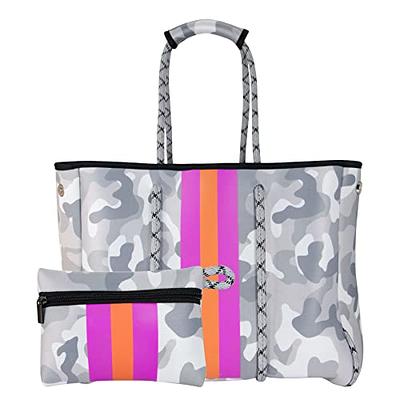 QOGiR Neoprene Multipurpose Beach Bag Tote with Inner Zipper Pocket (White  Camo,X-Large) … - Yahoo Shopping