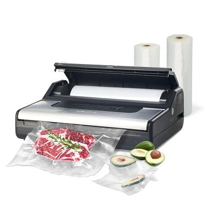 Potane Precision Vacuum Machine,Pro Food Sealer with Built-in Cutter and  Bag Storage(Up to 20 Feet Length), Both Auto&Manual Options,2  Modes,Includes