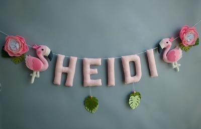 Felt Name Banner, Nursery Decor, Personalized Gift, Felt Letters