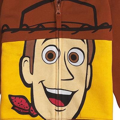 Disney Toy Story Big Face Zip-Up Hoodies -Buzz Lightyear, Sheriff Woody -  Boys (Woody Brown, 5/6) - Yahoo Shopping