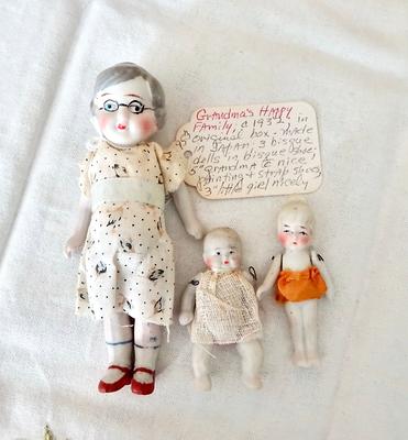 Vintage 2 Bisque Doll made in Japan.