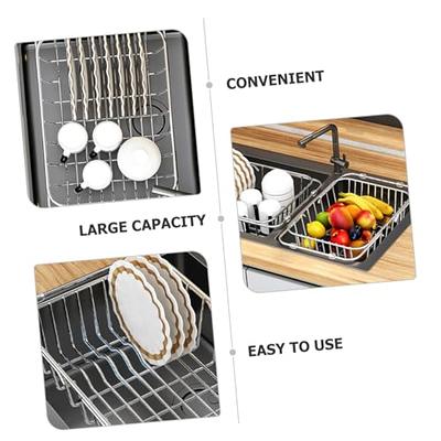 WHAMVOX Dish Rack Dish Drainer Kitchen Dry Rack Dish Drying Rack Kitchen  Dish Storage Rack Dish Draining Rack Dish Drain Rack Dish Holder for  Cabinet Chopsticks Rest Stainless Steel Small - Yahoo