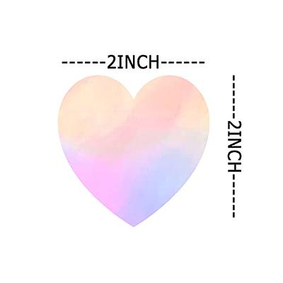 100-500pcs Heart Stickers for Envelopes Valentine's Day Sparkling