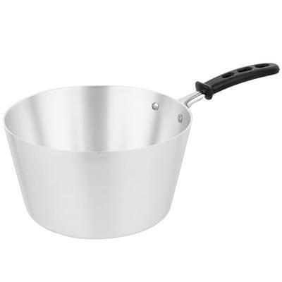 Choice 8 Qt. Aluminum Sauce Pan with Black Silicone Handle