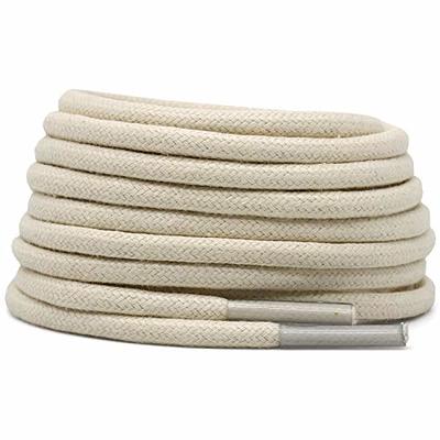 DELELE 2 Pair 31.50 Waxed Cotton Shoelaces 7/50 Thick Round