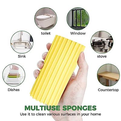 5 Pcs Damp Clean Duster Sponge, Dusters for Cleaning Blinds, Baseboard,  Ceiling Fan Scrub Brush Magic Eraser Sponge Apartment Must Haves Household  Cleaning Supplies Products Kitchen Gadgets（Yellow） - Yahoo Shopping