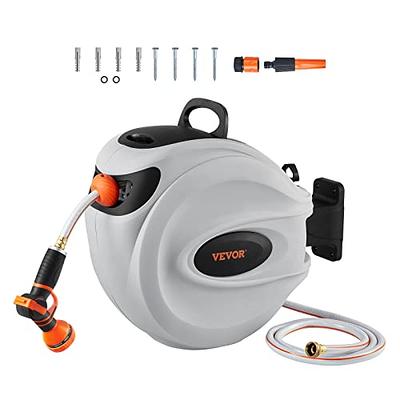  GLAHODEN Retractable Garden Hose Reel 5/8 in x 100 ft