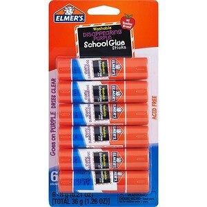 Elmer's All Purpose School Glue Sticks, Washable, 7 Gram, 30 Count