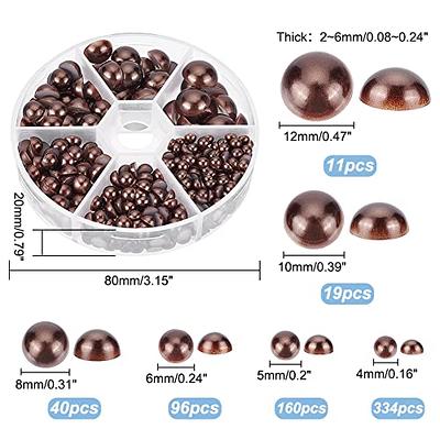 3000Pcs 1 Box Pearls Beads Round Flatback Imitation Half Loose