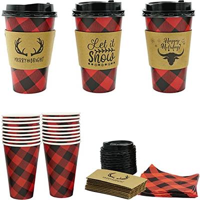  16 oz Christmas Party Cups, Disposable Christmas Cups