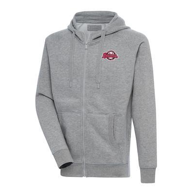 Men's Antigua Heathered Gray Dallas Cowboys Victory Pullover Hoodie