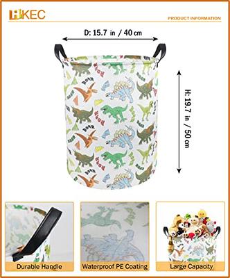 Howarmer Large Canvas Laundry Hamper, Baby Laundry Basket for Nursery Girl  and Boy, Kids Clothes Hamper with Lid, Cute Kids Toys Storage Bin Organizer  Animal Room Decor, Dog Collar 