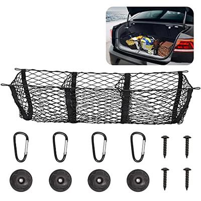 2 Pieces Stretchable Small Cargo Net Pocket Storage Mesh Net Elastic  Automotive Cargo Nets Storage Pouch with 8 Pieces Mounting Screws and Hooks  for Truck Car SUV Boats(25 x 9.8 Inches) - Yahoo Shopping