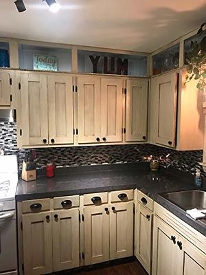 Ez Faux Decor Kitchen Countertop White Black & Gray Granite Self Adhesive  Laminate Vinyl Contact Paper Update Upgrade and Renovate 