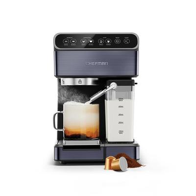 Mr. Coffee 2.5-Cup Black Drip Coffee Maker, Steam Espresso Machine,  Cappuccino and Latte 985118230M - The Home Depot