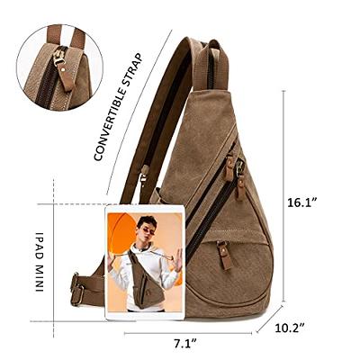 KL928 Sling Bag - Small Crossbody Backpack Shoulder Casual Daypack Rucksack  for Men Women