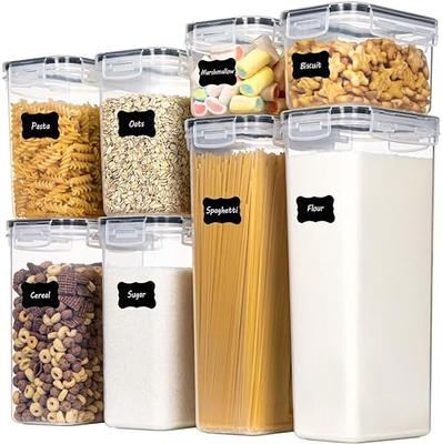 Cereal Dry Food Storage Container Airtight Leakproof Plastic Storage Bottle  With Locking Lids Suitable For Cereal Flour Sugar Rice