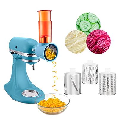 Slicer Shredder Attachments for KitchenAid Stand Mixer Cheese Grater  Attachment for KitchenAid, Slicer Accessories with 3 Blades by InnoMoon