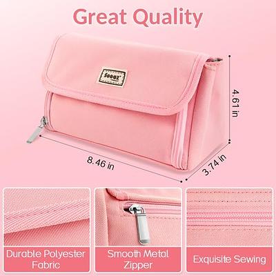 Simple Black White Pencil Case Office Stationery Storage Bag School  Supplies High Capacity Canvas Material Pencil