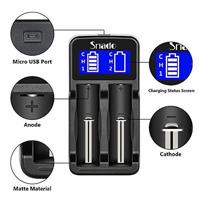 Chargeur de batterie Rechargeable USB 18650 14500 AA AAA 1.2V 3.7V