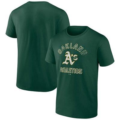 MLB Oakland Athletics Women's Short Sleeve V-Neck Fashion T-Shirt - S