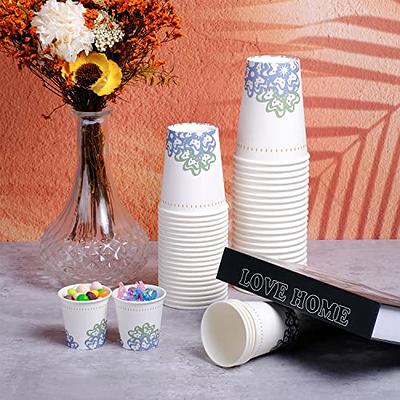 KGKTU 600 Pack 3oz Disposable Paper Cups, Small Disposable Cups, Colorful Small Mouthwash Cups, Mini Paper Cups for Parties, Picnics, Barbecues