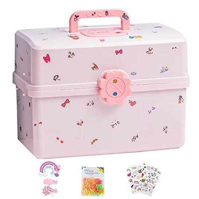 Hair Accessories Storage Box Portable Pink Hair Accessory Jewelry